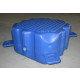 Floating Dock HDPE pontoon Standard cube - Grey - FD505040-GY - ASM